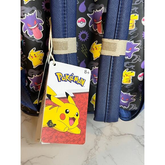 Loungefly Pokémon Pikachu & Gengar Mini Backpack New With Tags 2023 - Picture 3 of 10